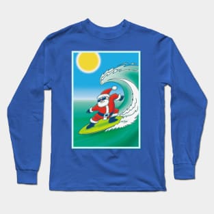 Surfin' Santa Long Sleeve T-Shirt